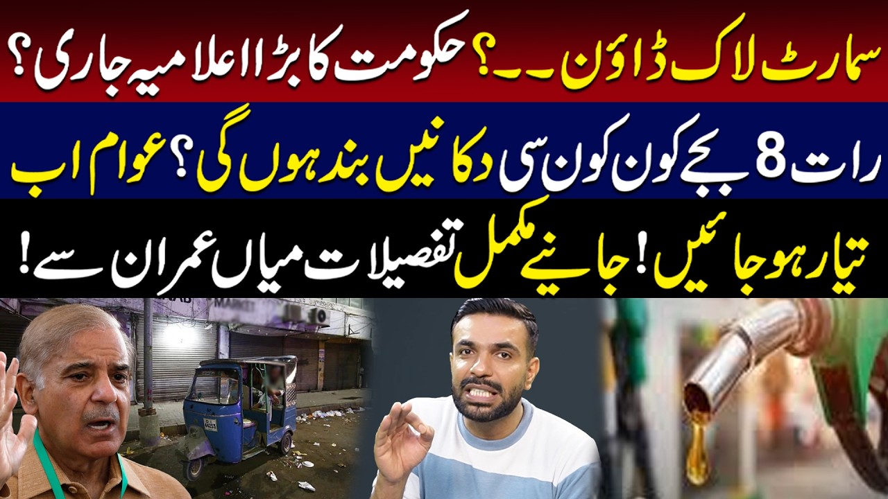 Smart Lockdown Alert | Shops to Close at 8 PM | Official Notification | Mian Imran Arshad