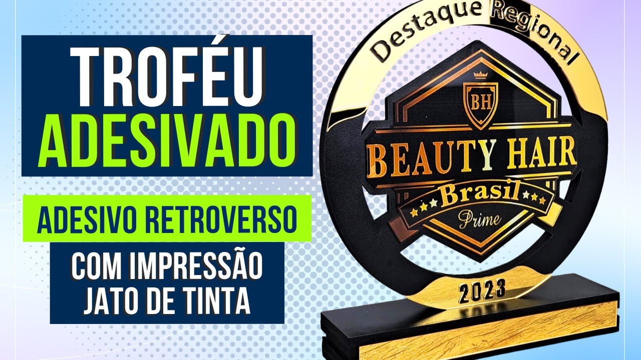 Adesivo em Acrílico com Jato de Tinta - Adesivo Retroverso