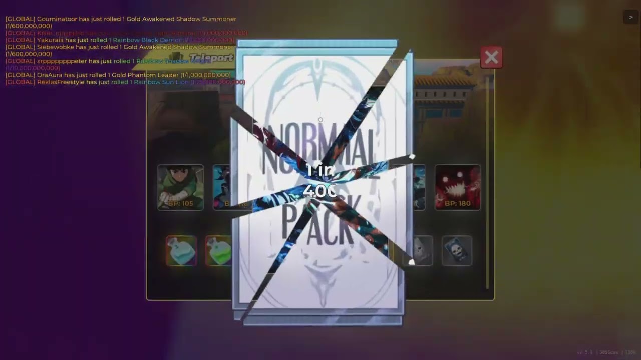 Anime card rng...