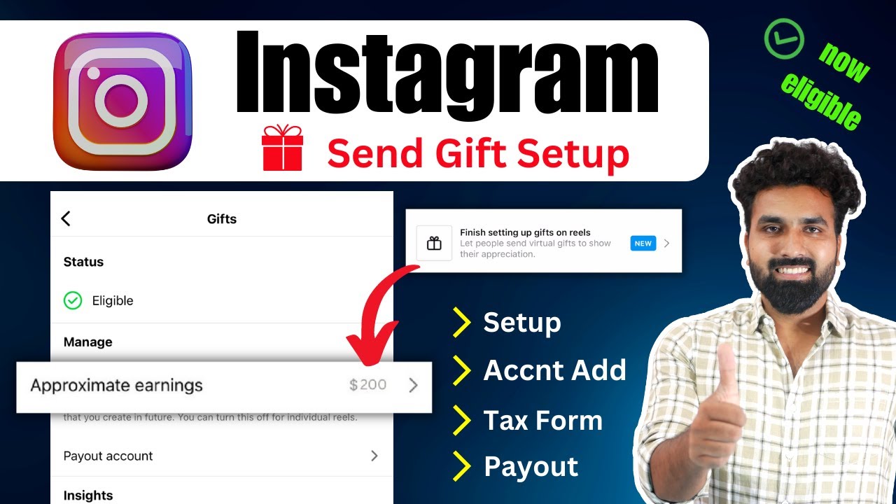 How to setup gifts option in instagram I Instagram send gift option I Instagram gifts on reels 2023