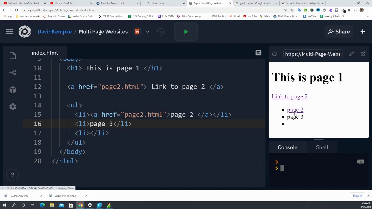 HTML Navigation Lists