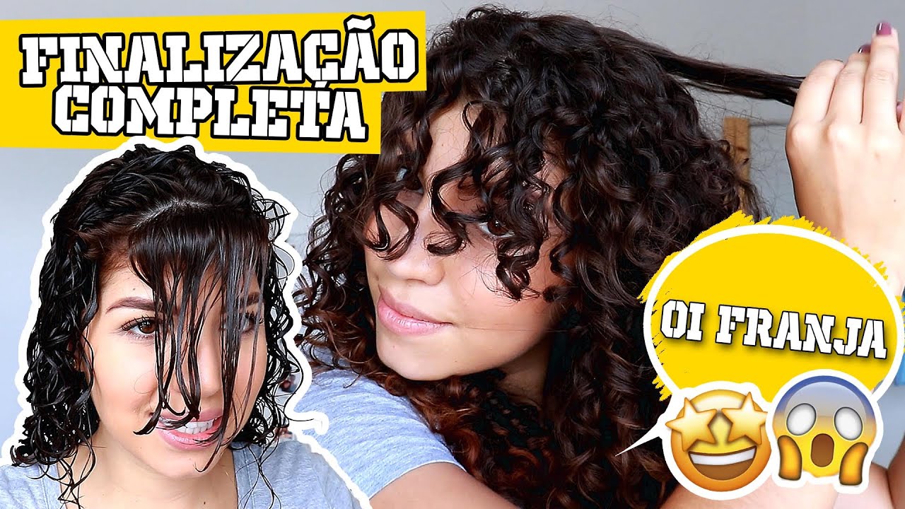 FINALIZAÇÃO COMPLETA CACHOS COM FRANJA | Por Jessica Melo