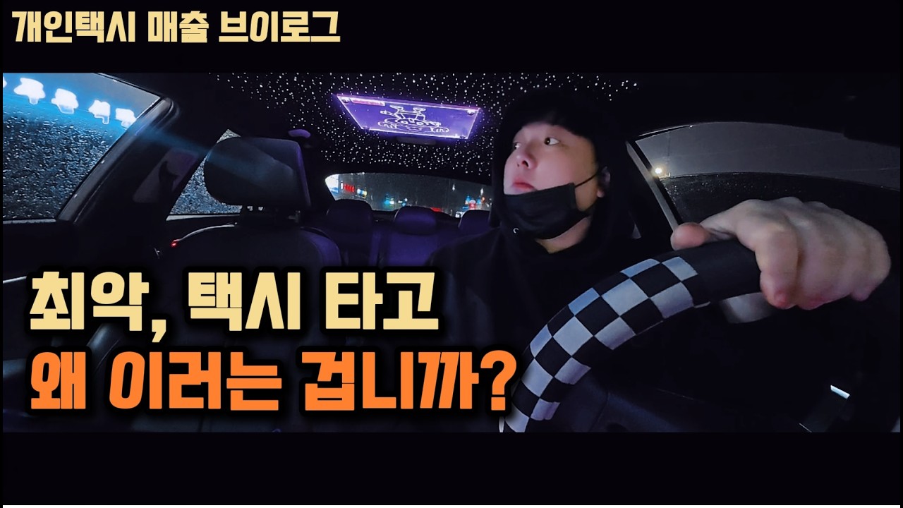 개인택시 매출 브이로그, 진상도 이런 진상들이 없다..