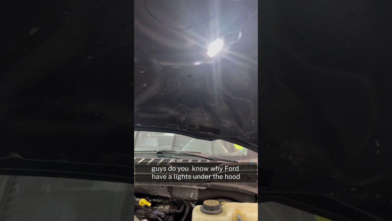 Why does Ford need lights under the hood in your opinion?