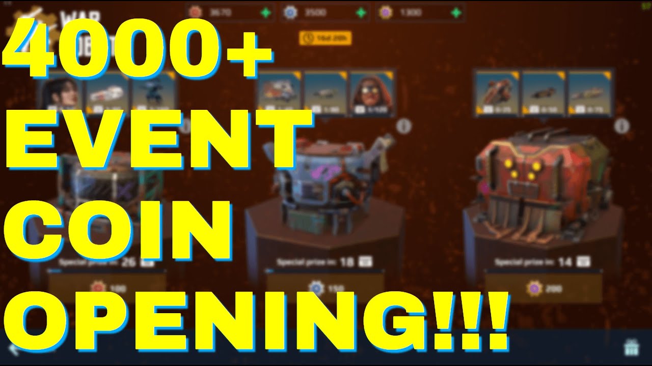 EVENT COIN OPENING!!! WHAT DID I WIN??? - War Robots Update 8.0 Coin Opening #21 - WR