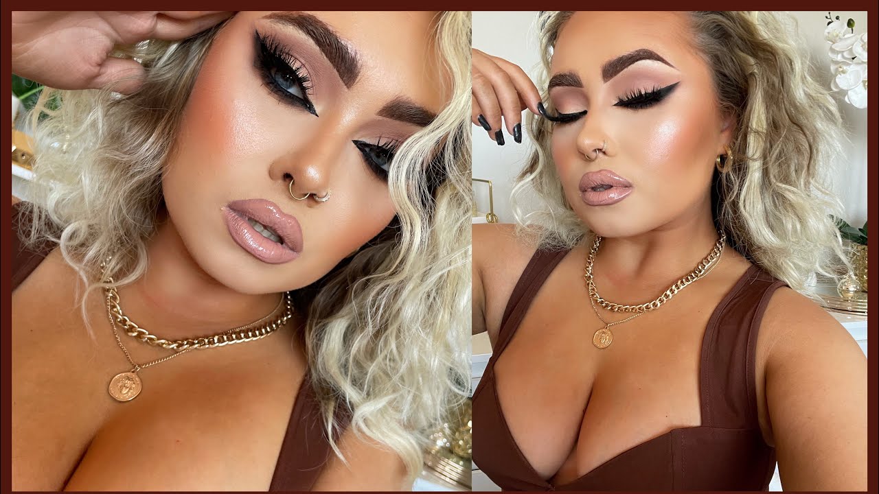REVERSE CAT EYE MAKEUP TREND 🖤 | FULL GLAM CHATTY GRWM