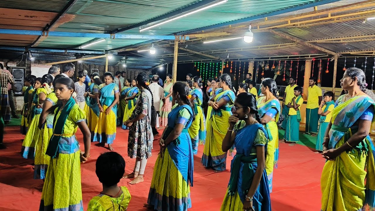 Live ஸ்ரீ சங்கிலி கருப்பணசாமி கலைக்குழு வள்ளிக்கும்மி சிறப்பு நிகழ்ச்சி கிராமத்துக்கிறுக்கி