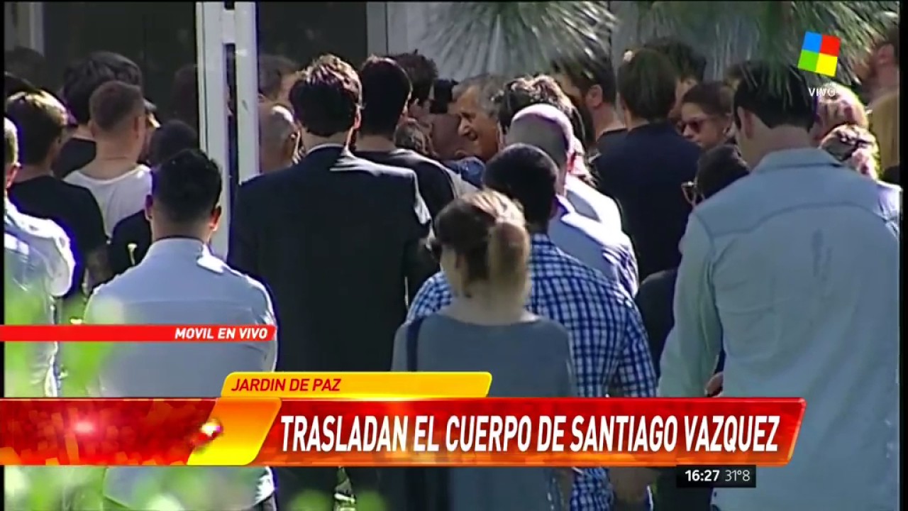 El último adiós a Santiago Vázquez, el hermano de Nico Vázquez