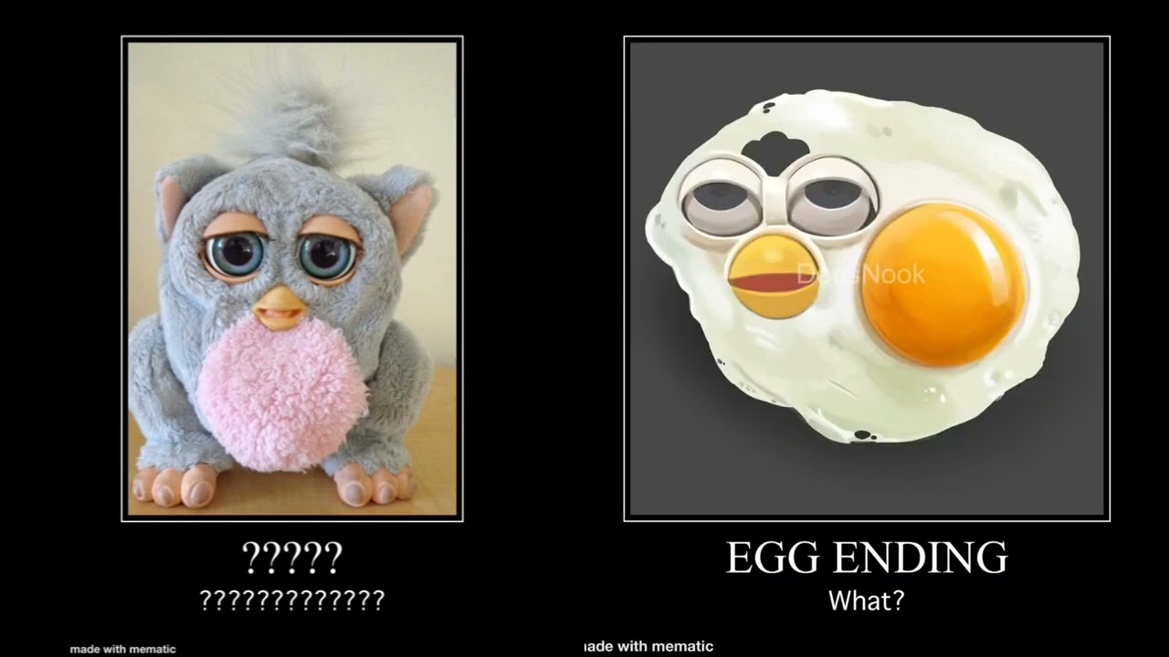 old furby all endings vs new furby all endings