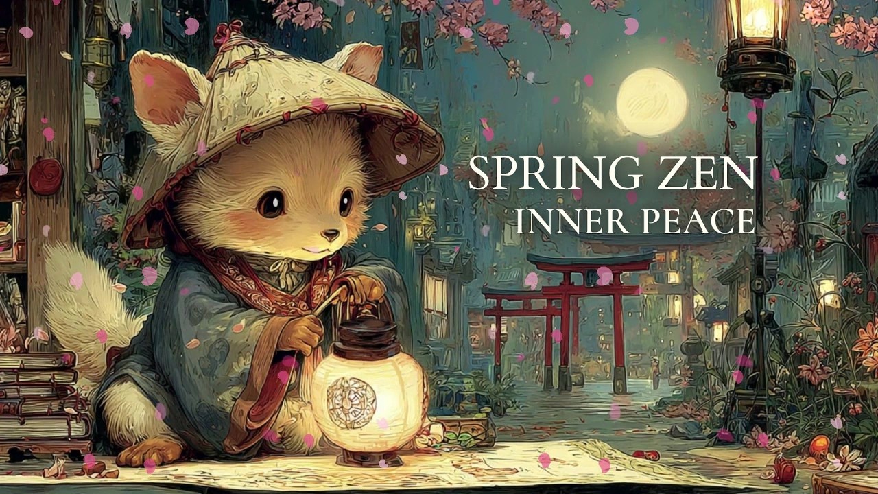 Japanese Ambient Music | For relaxing | Eternal silence of the path where sakura dances