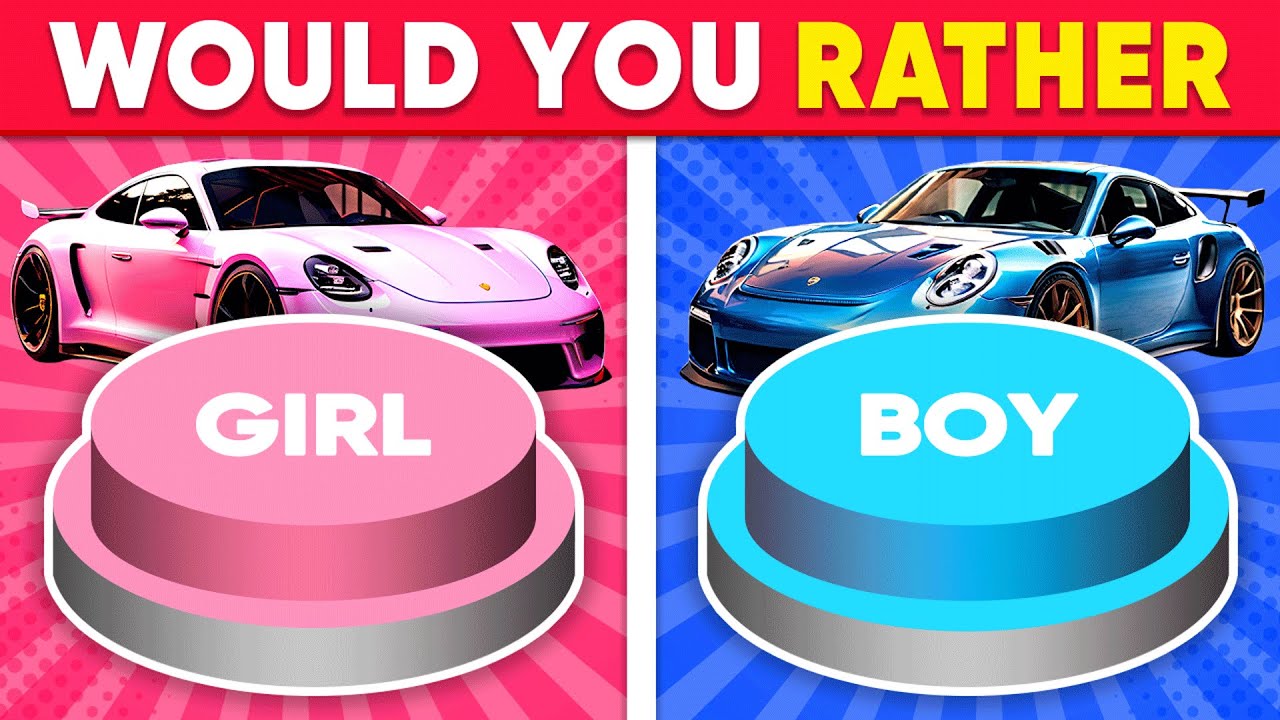 Choose One Button! 🤩 GIRL or BOY Edition ❤️💙 Monkey Quiz