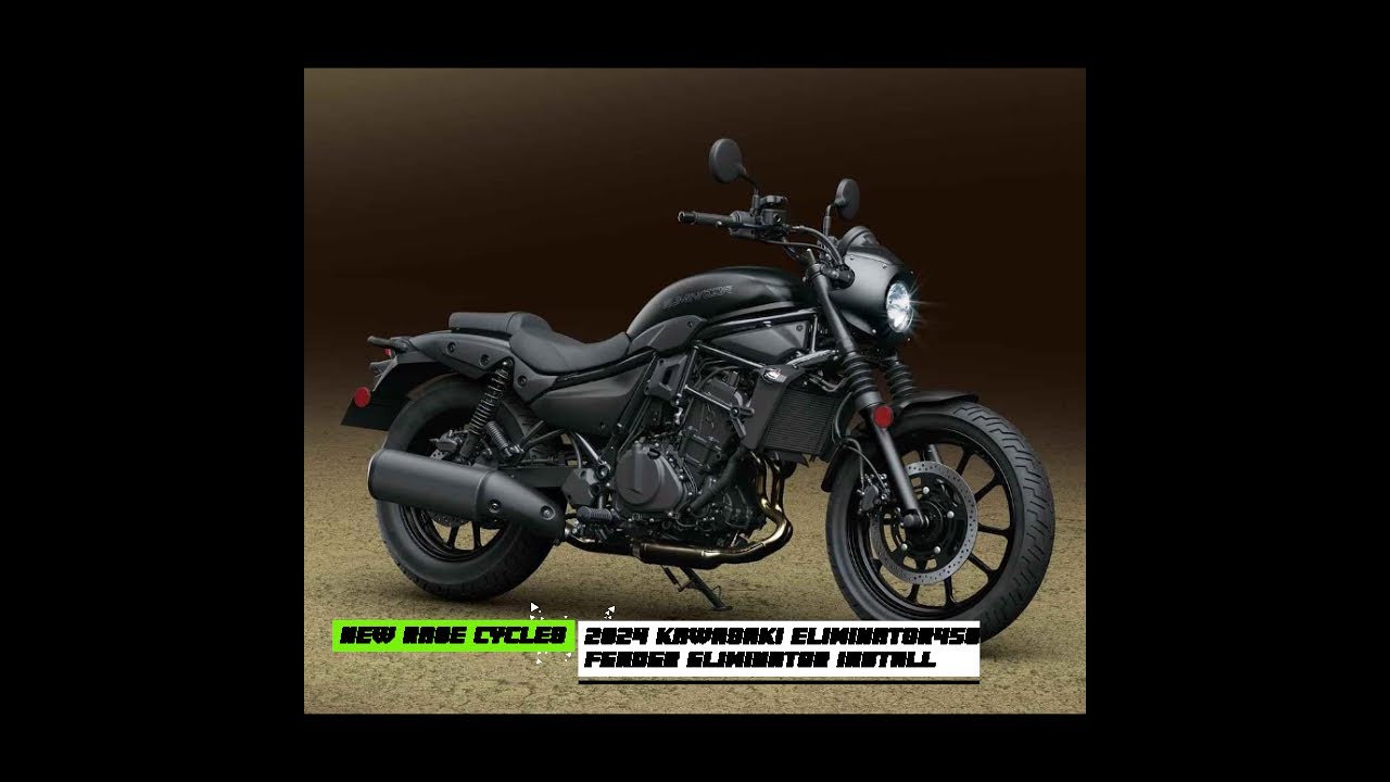 New Rage Cycles 2024 Kawasaki Eliminator 450 Fender Eliminator Install