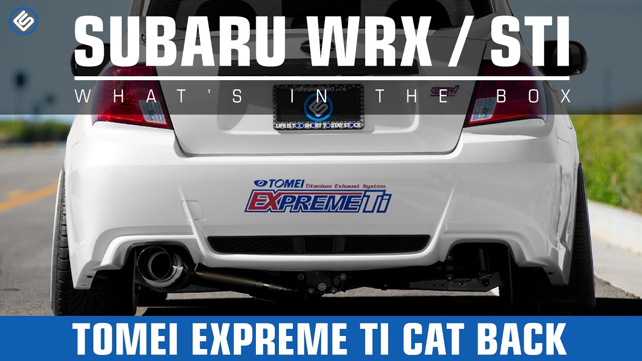 Tomei Expreme Ti Titanium Catback Exhaust - Subaru WRX Sedan 2008+ / STI Sedan 2011+ Exhaust Video