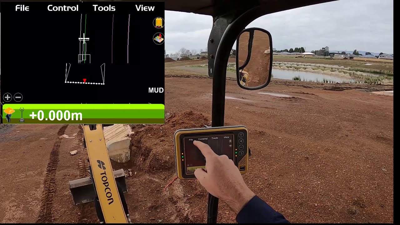 [Topcon GPS Machine Control] - Excavation to a Design Surface
