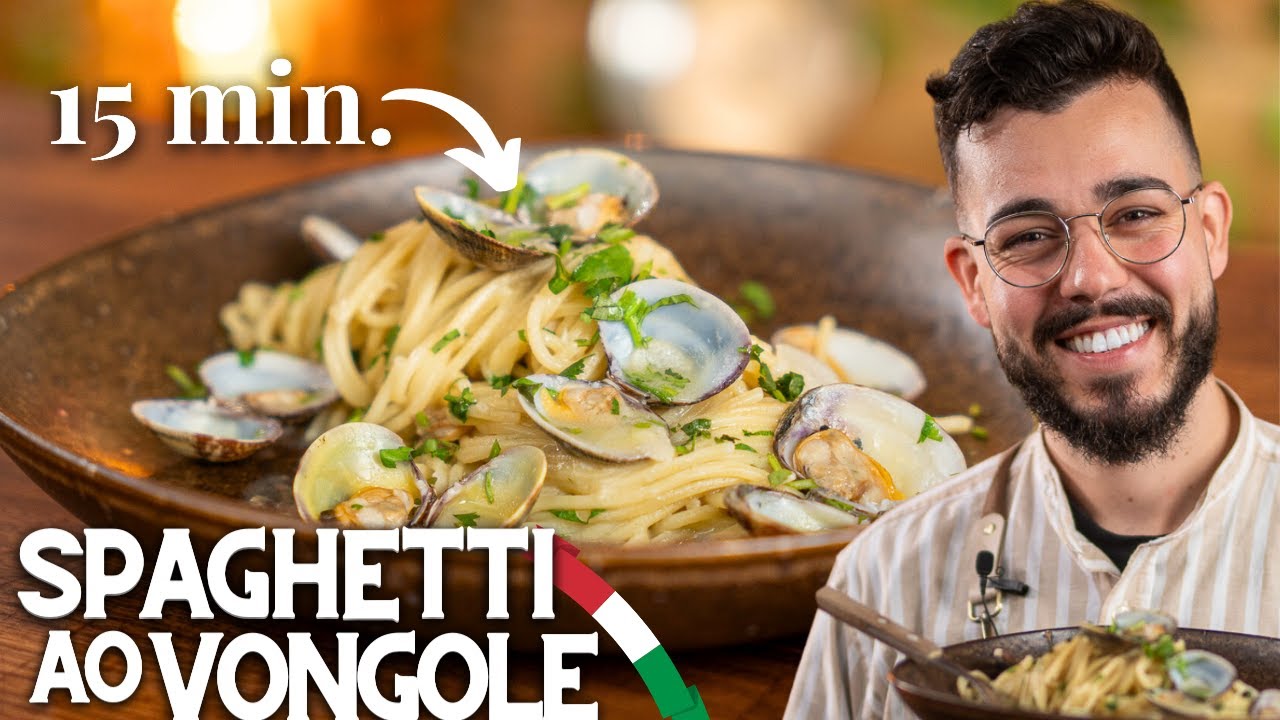 SPAGHETTI com AMÊIJOAS! Super Rápido