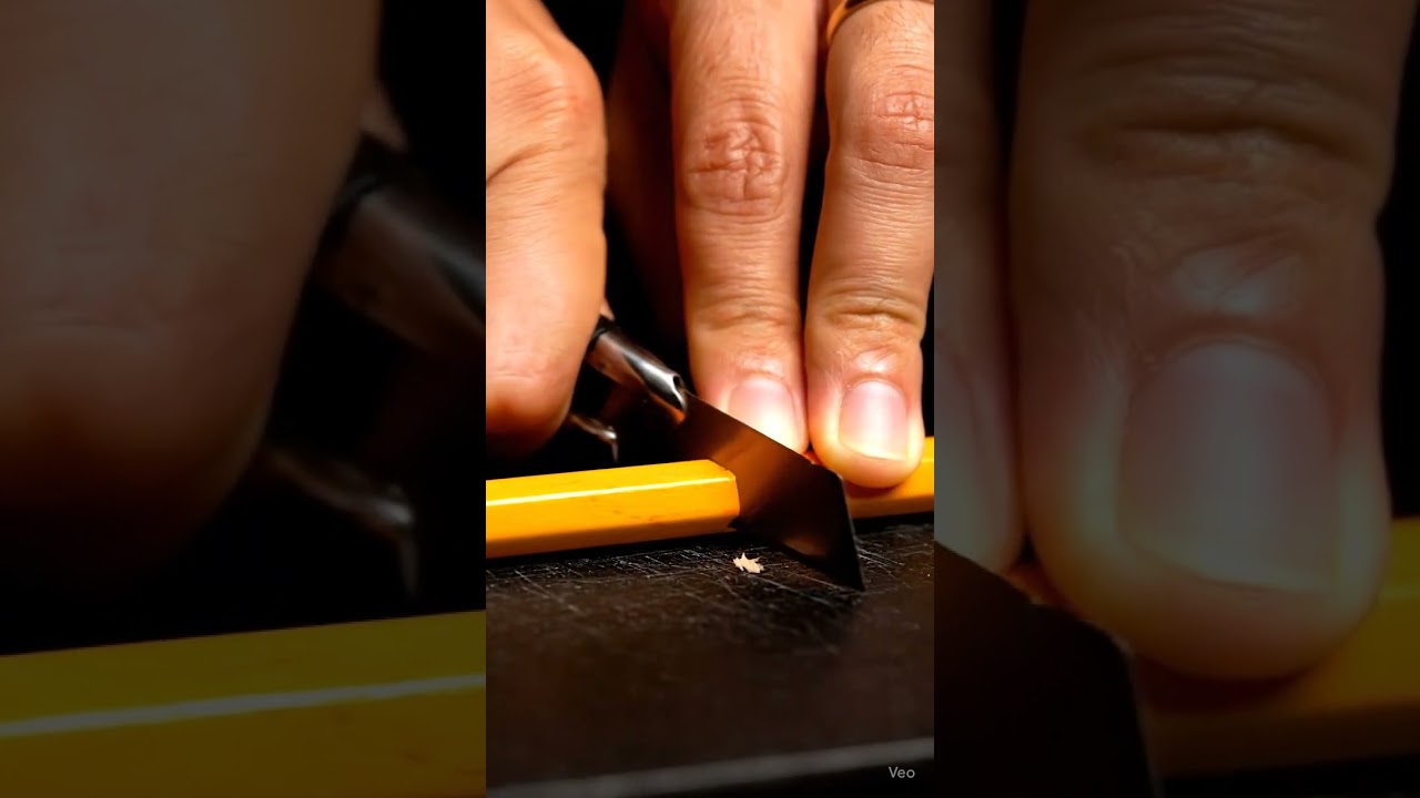 Rainbow Pencil ASMR | Ultra 8K Satisfying Slice & Glow #asmr #satisfyingvisuals #asmrtriggers