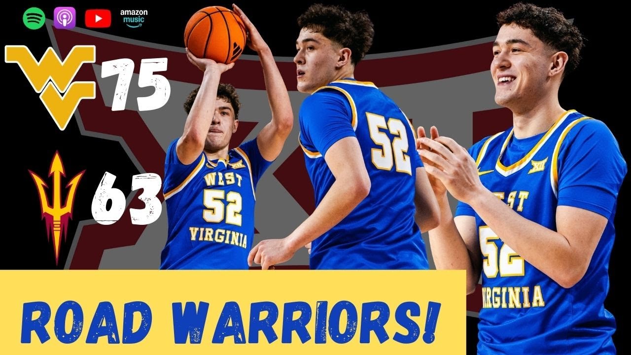 WVU Basketball Beats Arizona State on the Road behind 23 points from Treysen Eaglestaff
