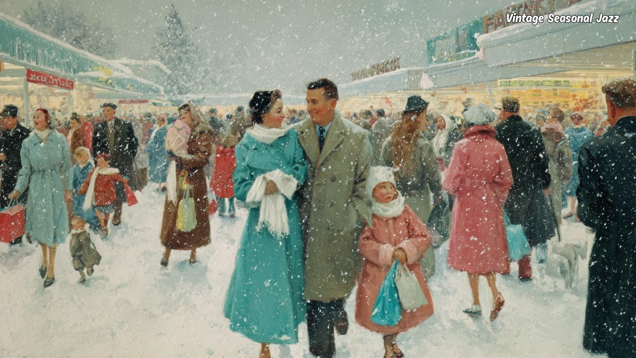 Snowy Vintage Holidays – Classic Jazz & Festive Winter Scenes