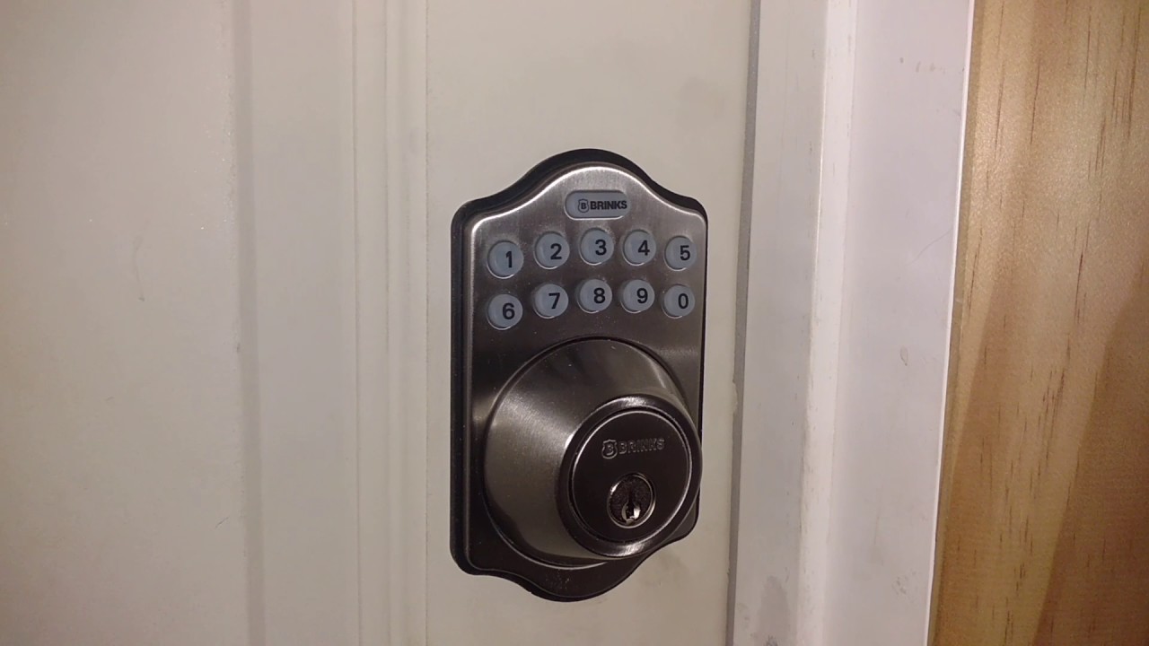 Brinks electronic programmable deadbolt