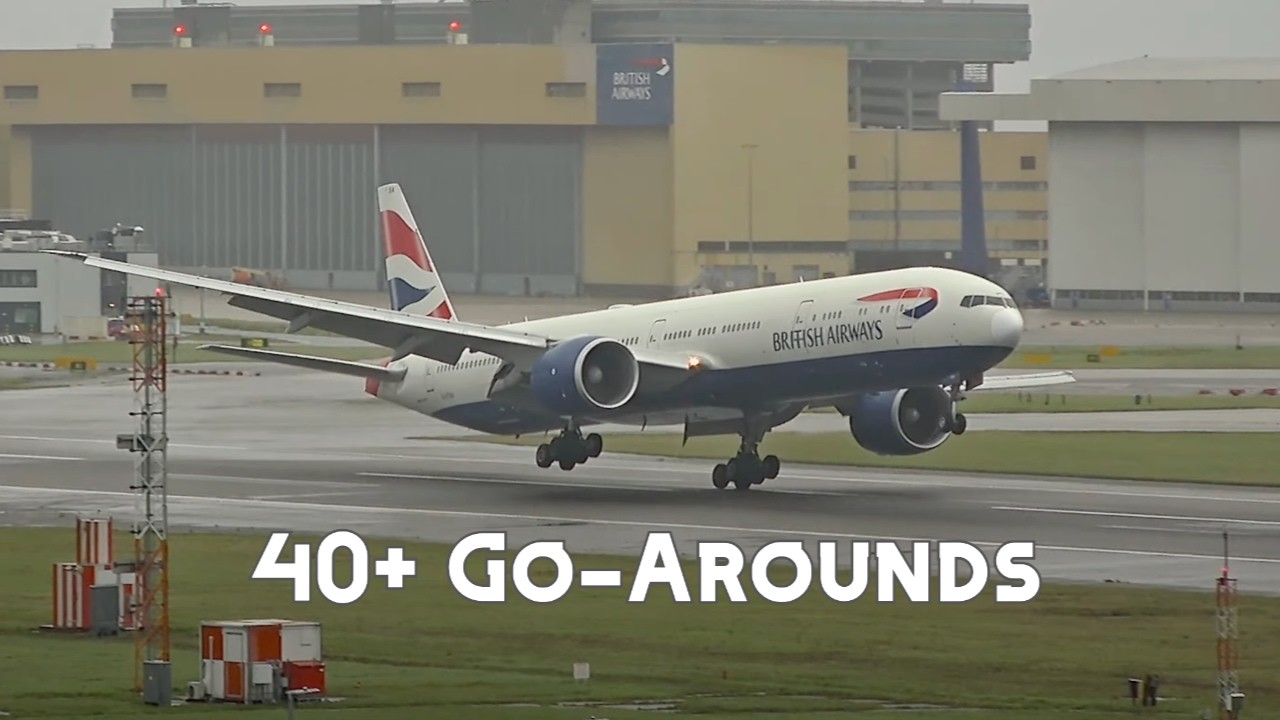 Heathrow Go-Arounds | 22 Minutes | 40+ Go-Arounds | Part 3 | [Credit: Flight Focus 365]