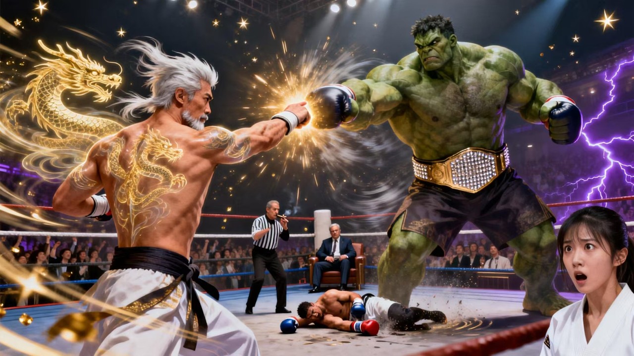 노인이 손가락 하나로 챔피언 권왕의 주먹을 막아냈다…그의 진짜 정체가 모두를 충격에 빠뜨렸다!!