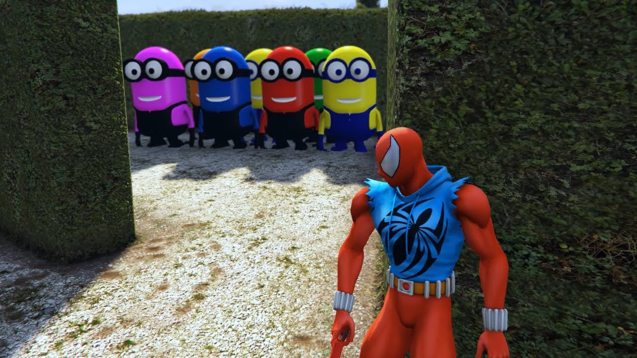 GTA 5 Funny Ragdoll Spiderman vs Minion Eps.03