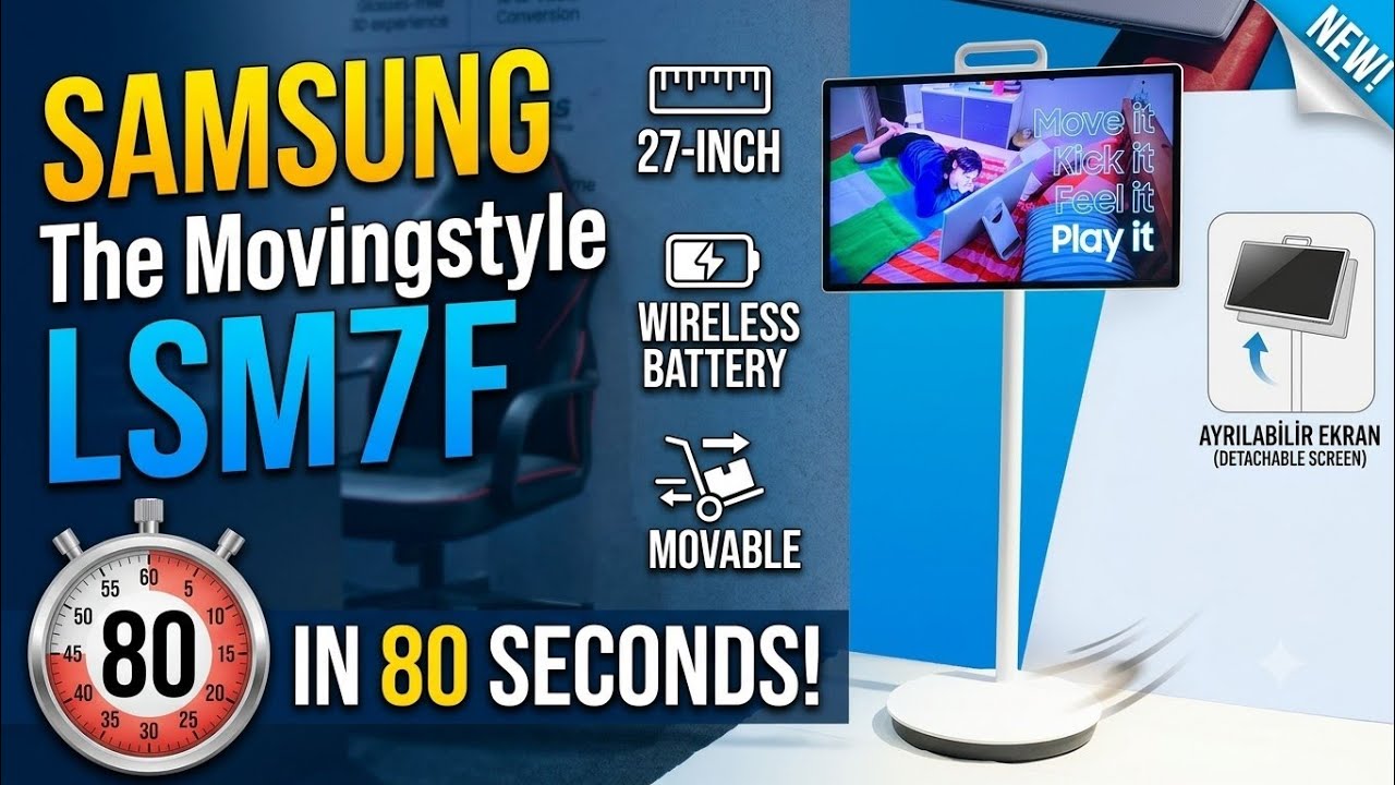 SAMSUNG 27-inch The Movingstyle LSM7F in 80 Seconds!
