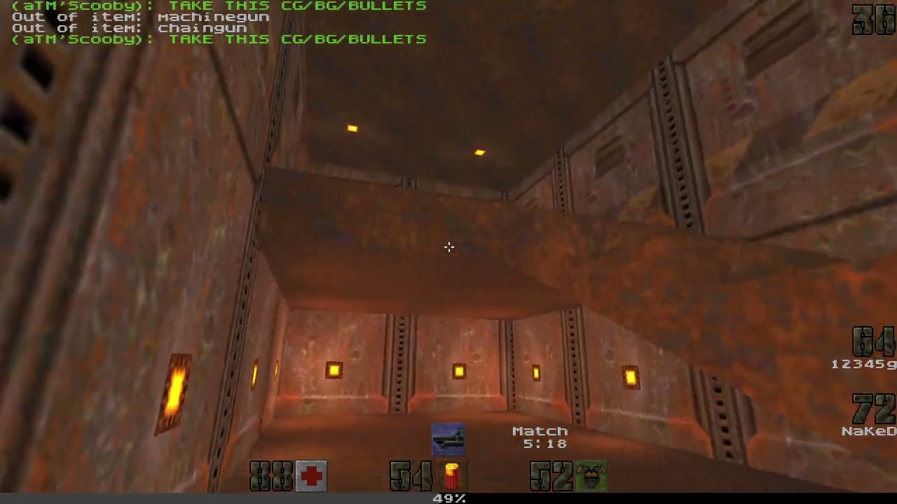 Quake2 - aTM vs Naked - NADML DRAFT III - Playoffs Finals - q2dm1 - POV Scooby