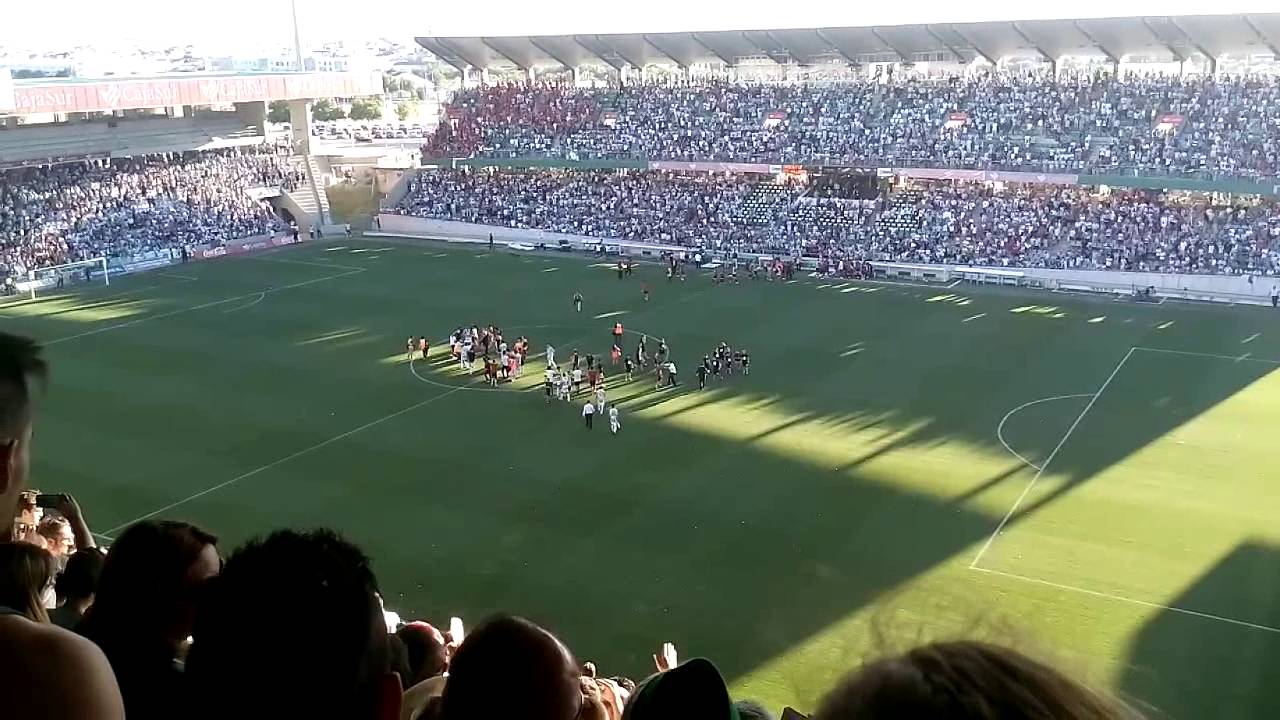 Celebración entrada Play off Córdoba CF 2013/14