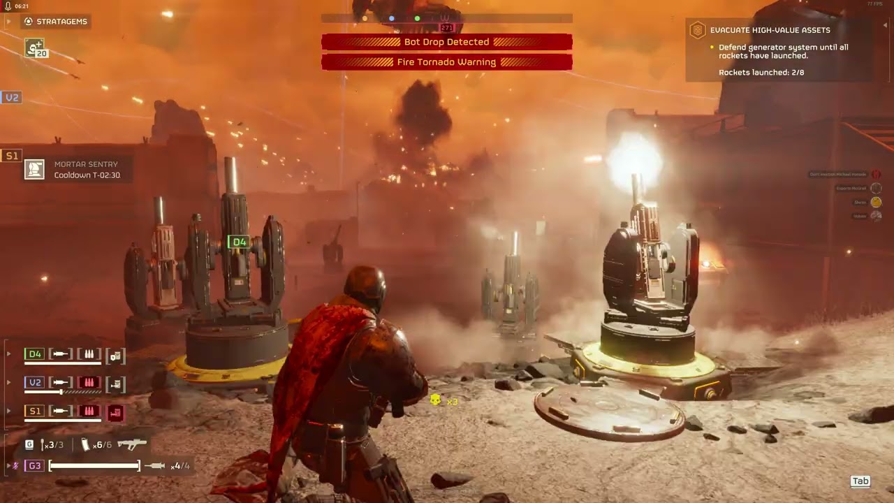 HELLDIVERS 2 : Defence Mission - Pöpli IX (Bots) - Super Helldive (Difficulty 10)