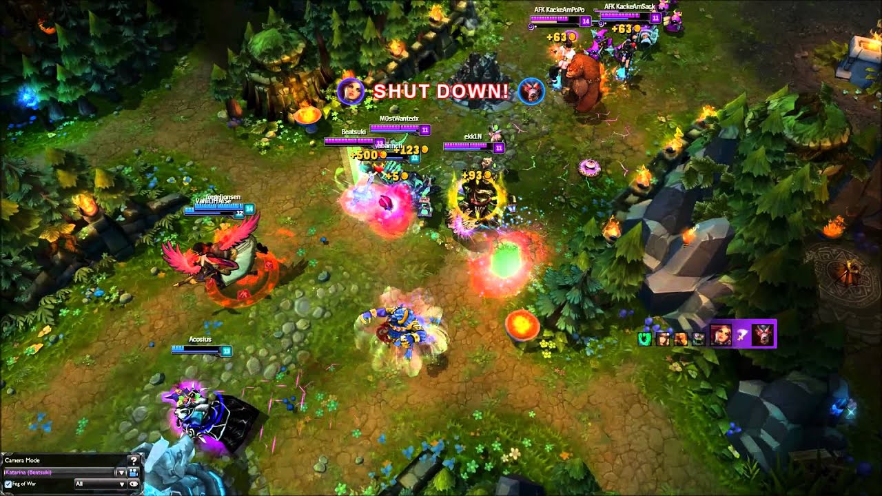 [LeagueofLegends] Katarina  fast pentakill