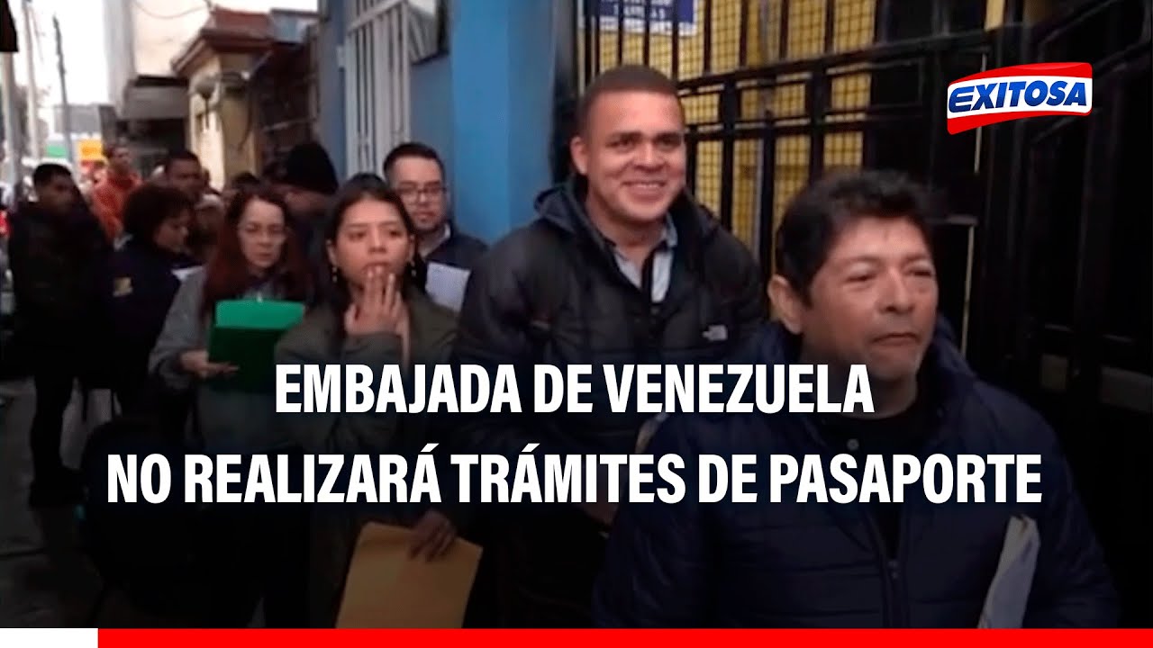 🔴🔵Embajada de Venezuela no atenderá a ciudadanos que tengan pendientes trámites de pasaportes
