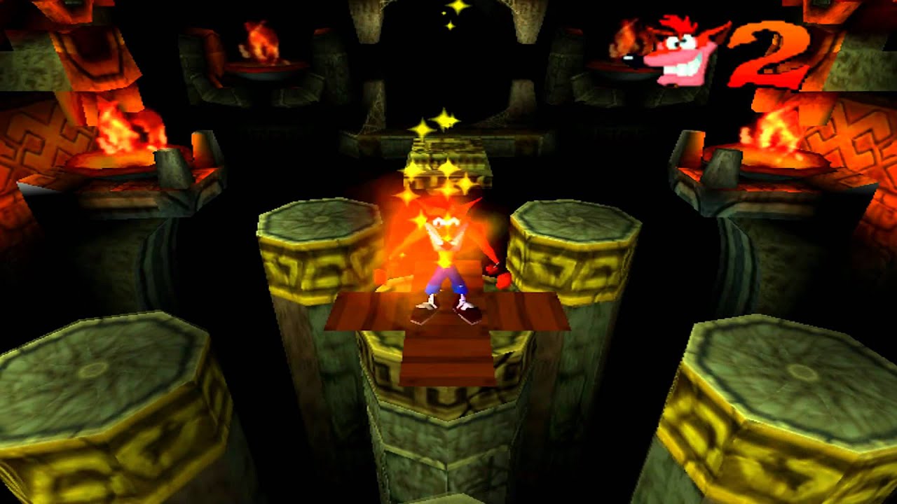 Crash Bandicoot (PS1) walkthrough - Temple Ruins