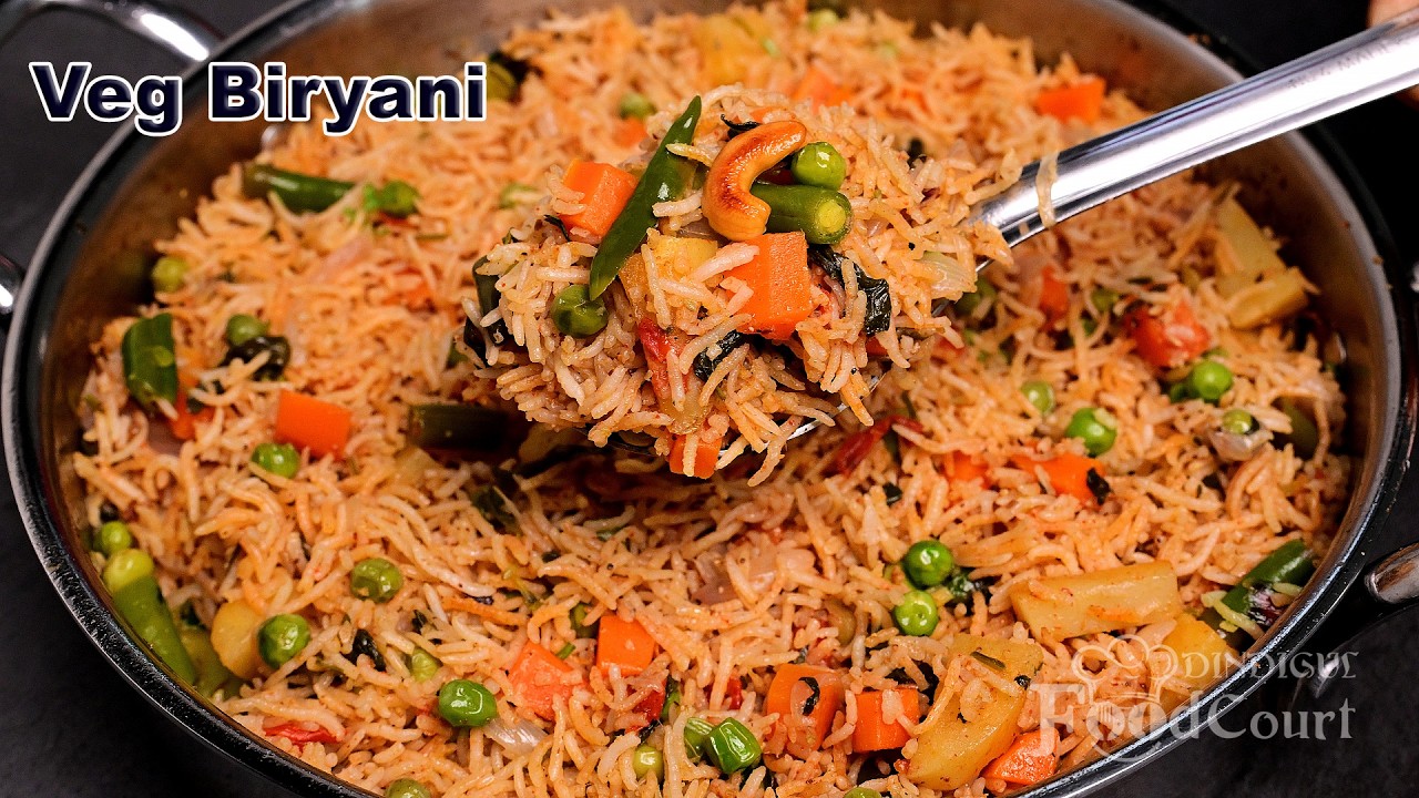 Tasty Veg Biryani Recipe/ Vegetable Biryani/ Lunch Box Recipe
