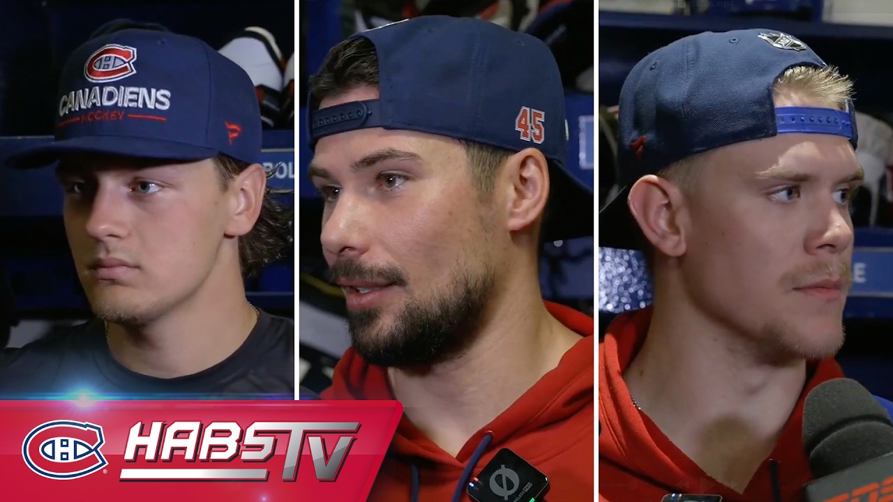 Bolduc, Carrier + more Habs address the media at practice | FULL PRESS CONFERENCES