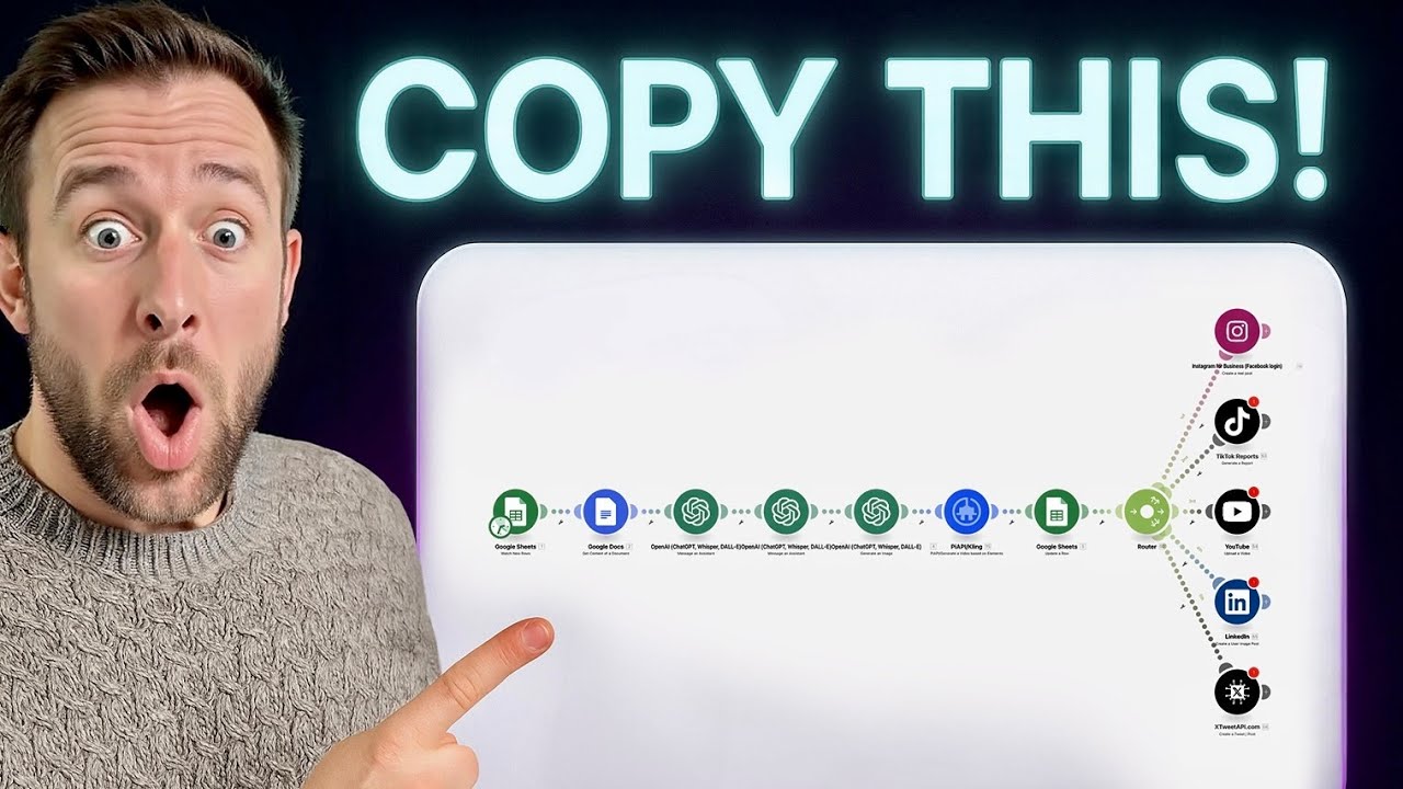 This AI agent creates social media content daily (100% automated!)