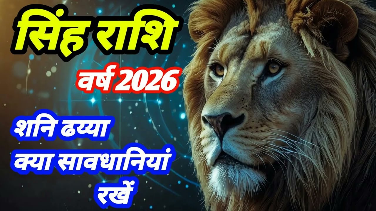 सिंह राशि 2026 शनि ढैया क्या सावधानी बरतनी चाहिए सिंह राशि वालो को वीडियो पूरी जरूर देखे #youtube