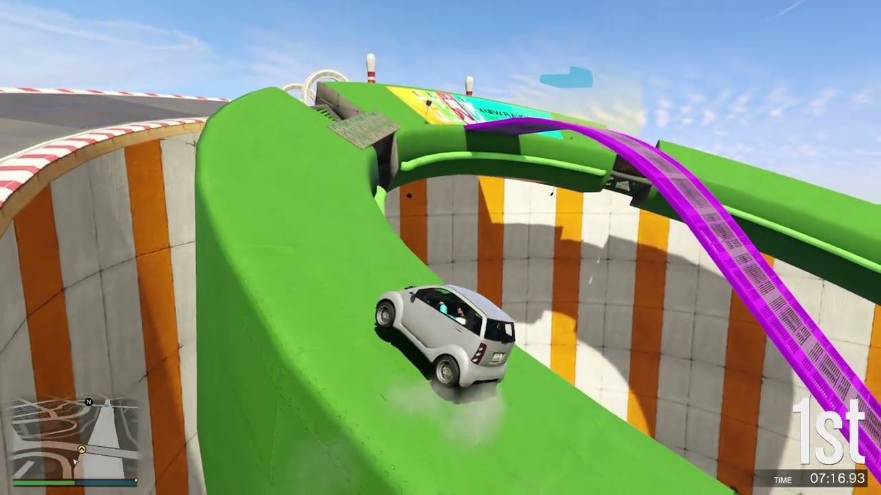 GTA 5 ONLINE HARD PARKOUR PANTO CAR GAMEPLAY NO COMMENTARY