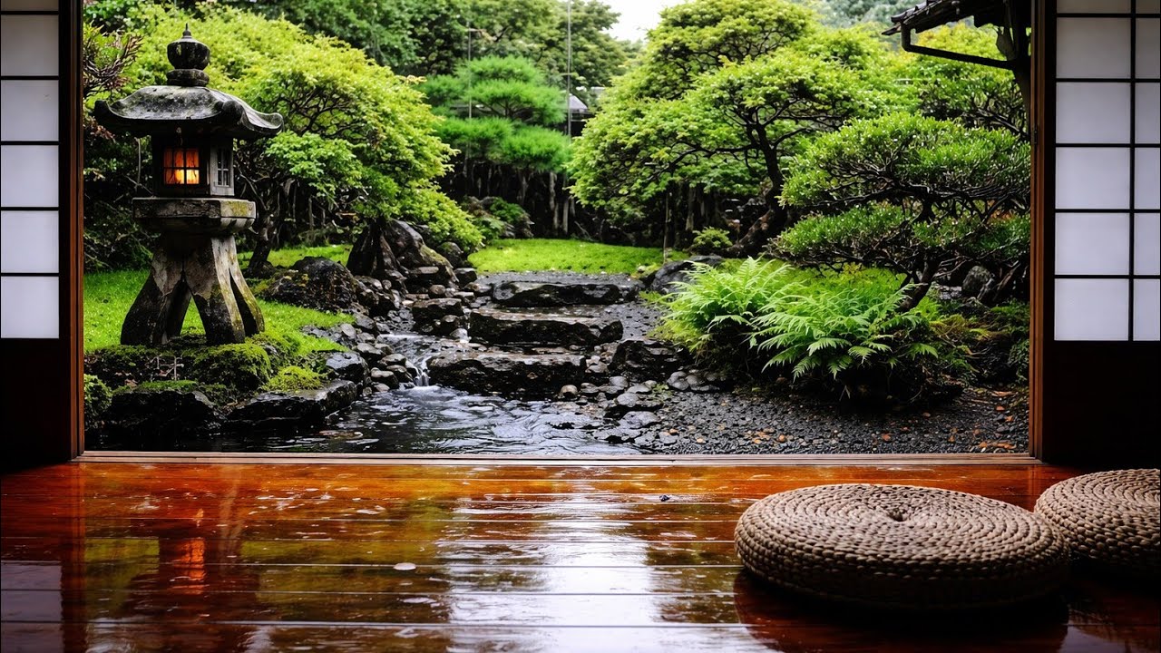 Gentle Rain in the Yard - ASMR Soft Rain Sounds for Sleep & Deep Relaxation