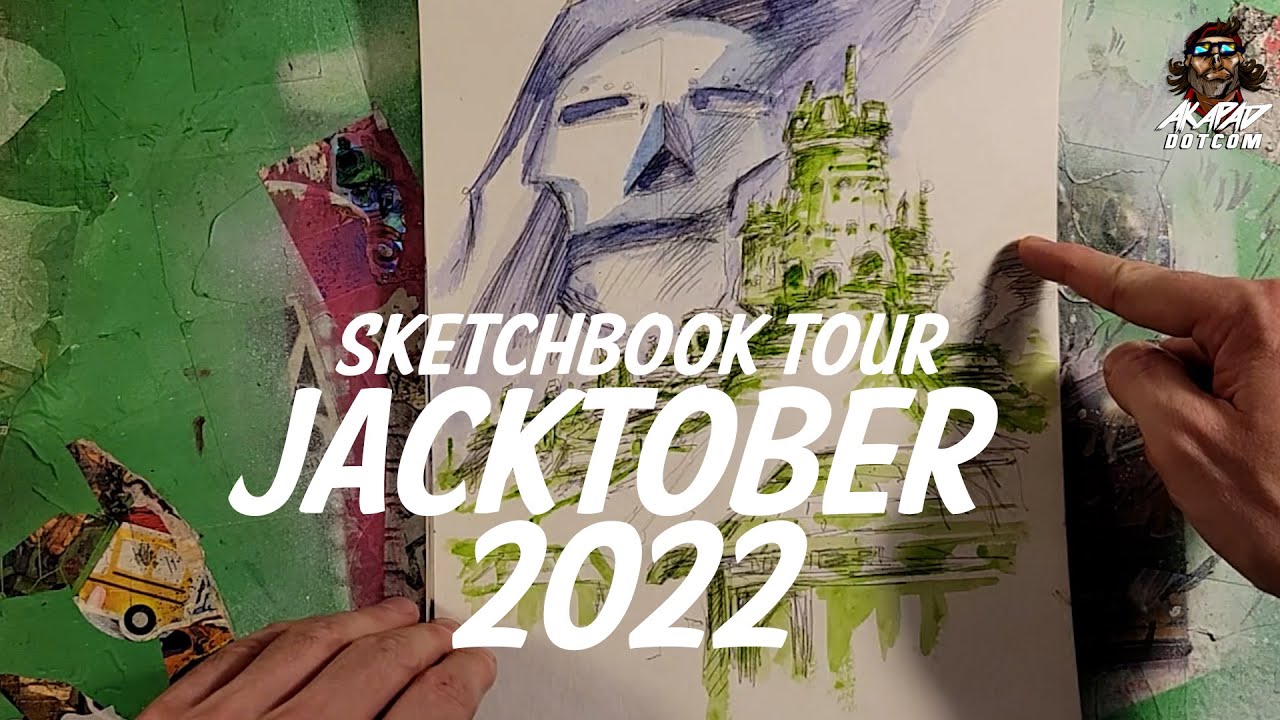 Jacktober 2022 Sketchbook Tour - featuring the creations of Jack The King Kirby
