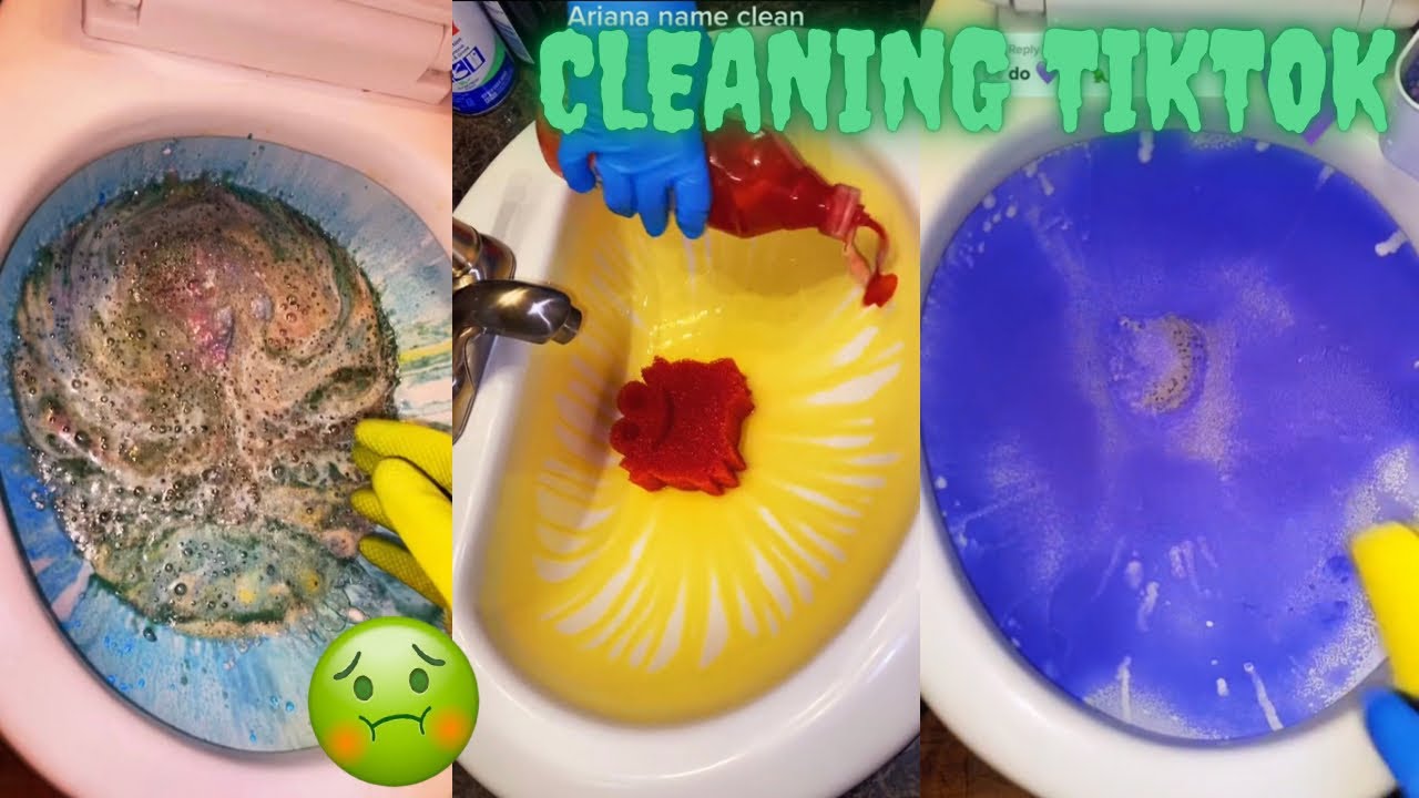 ASMR Cleaning Tiktok Compilation 🤢 #21