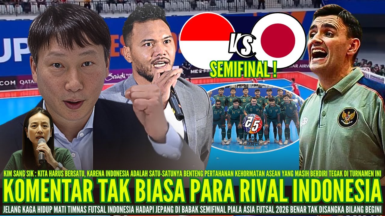 BUAT GEGER !! Komentar Kim Sang Sik, Madam Pang, Safee Sali Jelang TImnas Futsal Indonesia Vs jepang