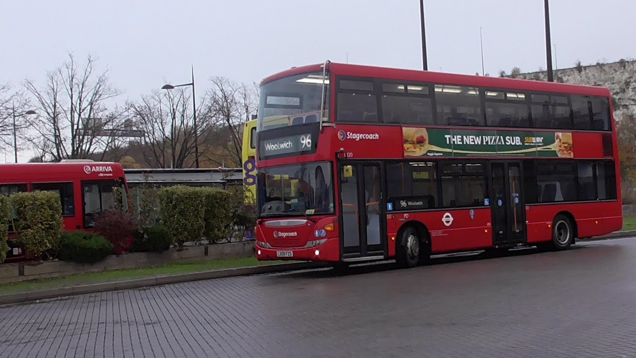 96 Full London Bus Route: Bluewater - Woolwich Stagecoach Part 1