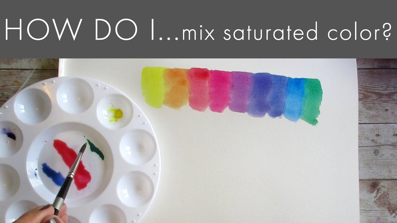Bright Colors with THREE COLORS - Watercolor Mixing CMY