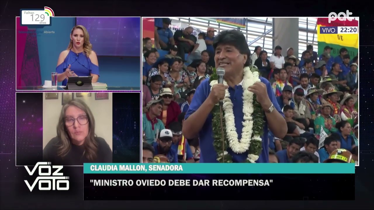 Claudia Mallón, senadora, informa que se ofrece una recompensa de 100 mil dólares