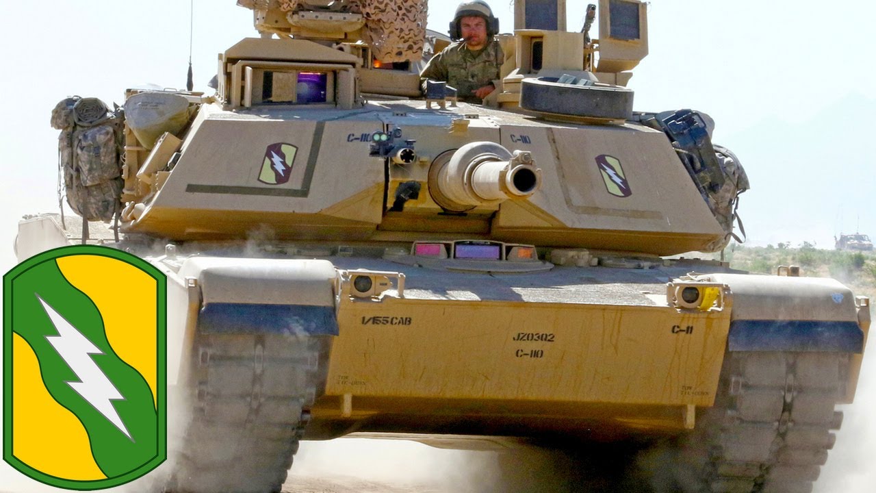 Армия США. Дикси Тандер. Танки M1A2 Abrams в действии во время военных учений.