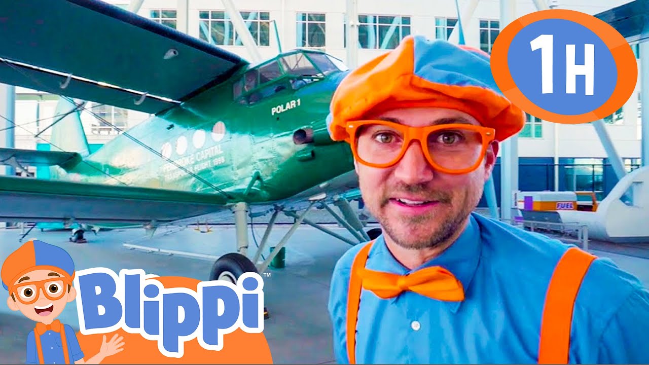 Blippi Visits The Children's Museum of Flight | Educational Videos For Kids