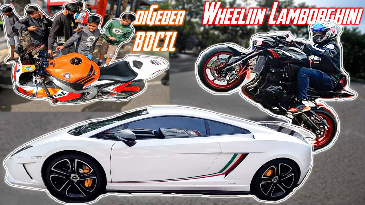 Wheeliin Lamborghini !! Moge diGeber Bocil, Mogok, Crash | Duo CBR1000 GSX1000 Z900