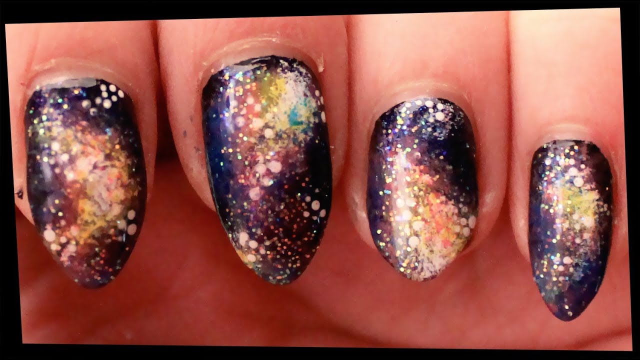 Galaxy nail art
