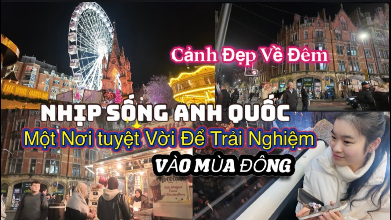 Vừa Đi Làm Về Được Con Gái Rủ Đi Xem Cảnh Đẹp Về Đêm Ở Anh Quốc 👍❤️🎇Vào Mùa Đông ❄️ 